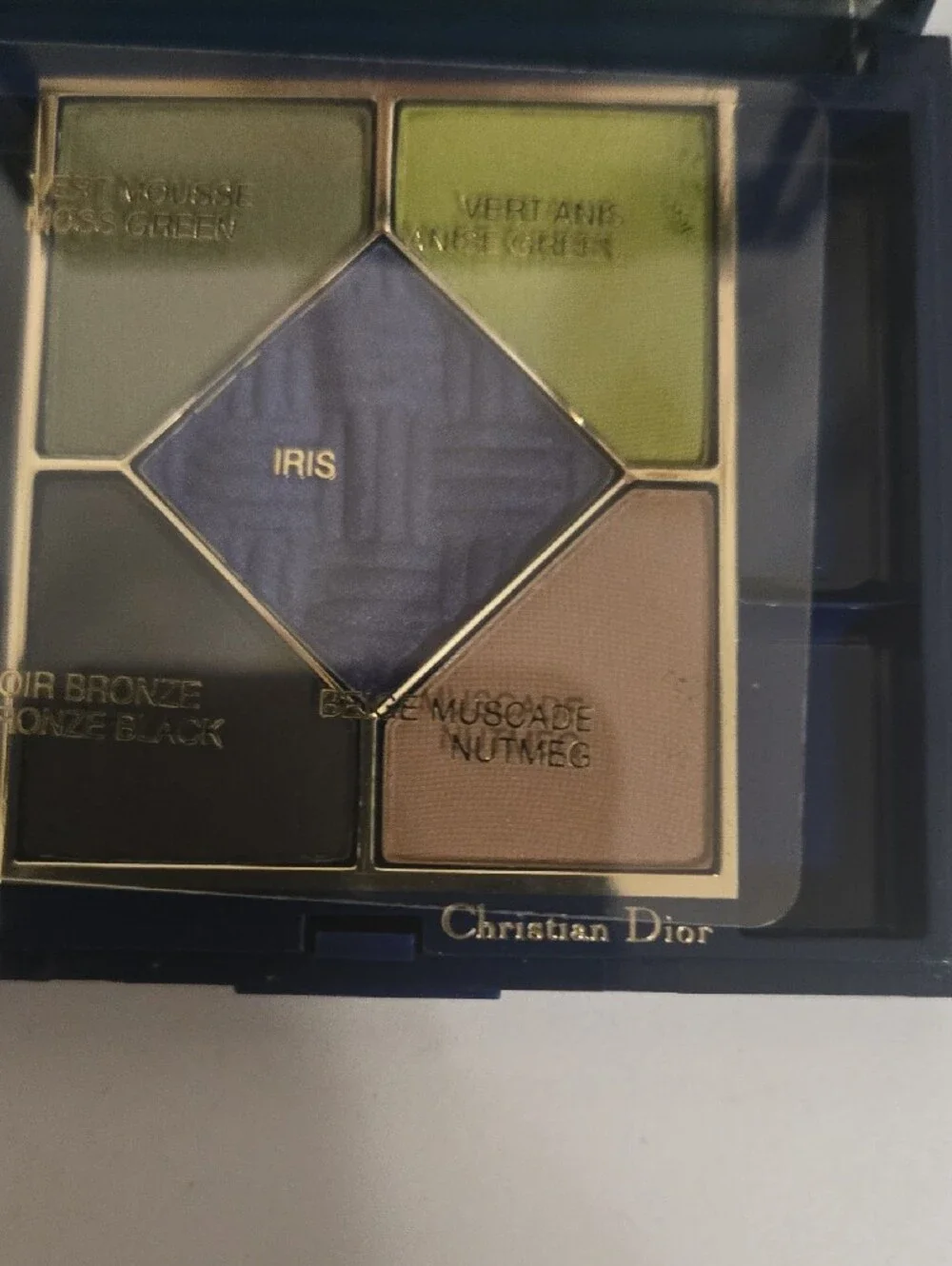 Dior bundle 5-Color Eyeshadow Palette in Green & Brn Shades and Refill In Mauve